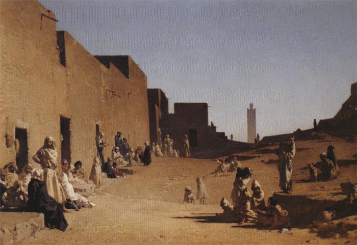Gustave Guillaumet Laghouat, Algerian Sahara. Germany oil painting art